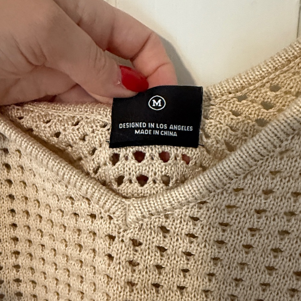Fringed Knit Tank Top - Picture 4 of 4